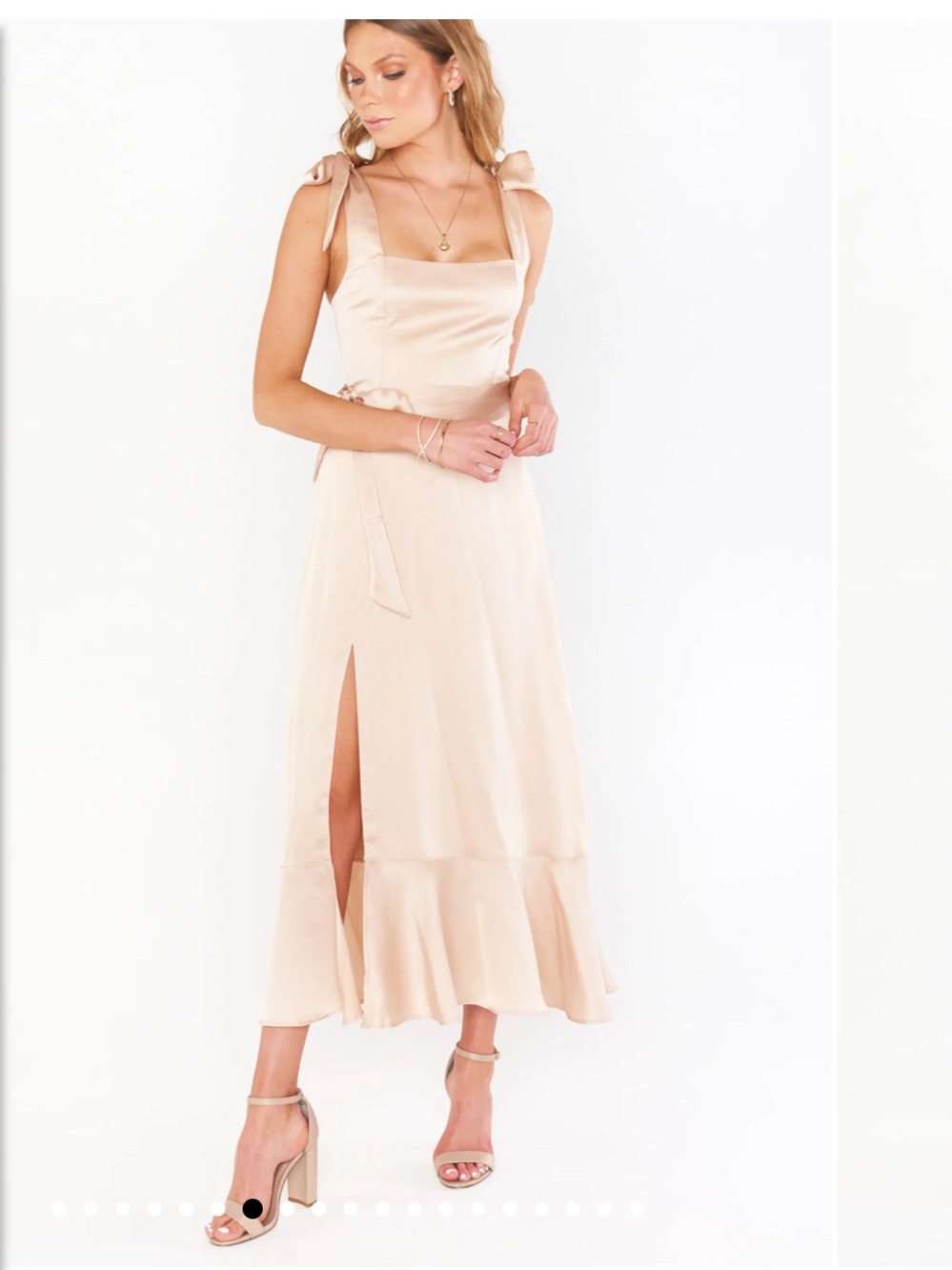 Show Me Your MuMu Claire Midi Bridesmaid Dress 💞
